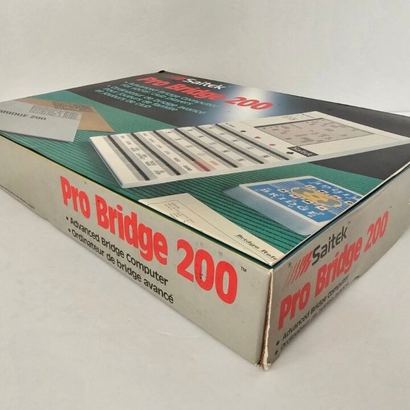 Saitek Pro Bridge 200 Advanced Bridge Computer Game 1989 Vintage Tested & Works - Picture 6 of 11